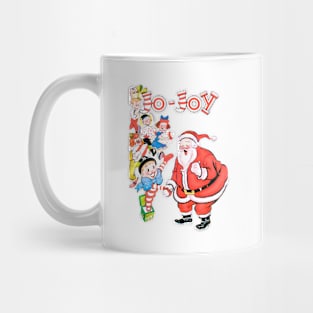 Jo Joy Santa Claus Toys Merry Christmas Retro Vintage Cartoons Comic Book Mug